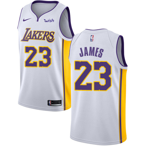 Nike Lakers #23 LeBron James White Women's NBA Swingman Association Edition Jersey Nike Lakers #23 LeBron James White Women's NBA Swingman Association Edition Jersey