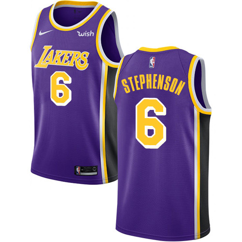 Nike Lakers #6 Lance Stephenson Purple NBA Swingman Statement Edition Jersey Nike Lakers #6 Lance Stephenson Purple NBA Swingman Statement Edition Jersey