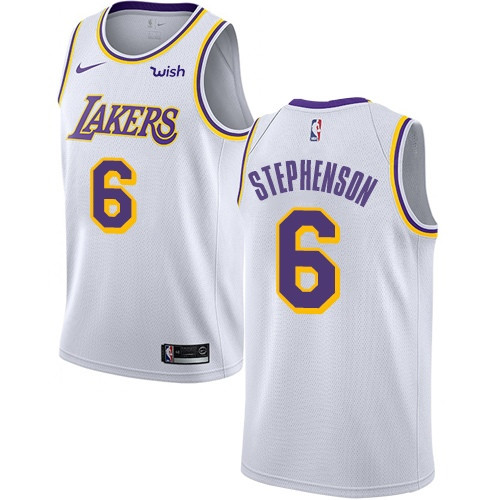 Nike Lakers #6 Lance Stephenson White NBA Swingman Association Edition Jersey Nike Lakers #6 Lance Stephenson White NBA Swingman Association Edition Jersey