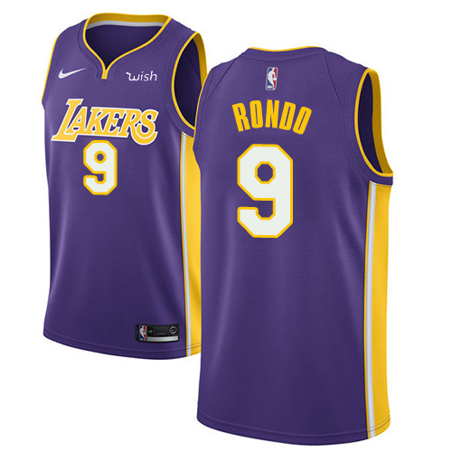 Nike Lakers #9 Rajon Rondo Purple NBA Swingman Statement Edition Jersey Nike Lakers #9 Rajon Rondo Purple NBA Swingman Statement Edition Jersey