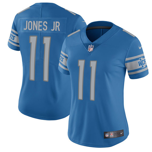 Nike Lions #11 Marvin Jones Jr Light Blue Team Color Women's Stitched NFL Limited Jersey Nike Lions #11 Marvin Jones Jr Light Blue Team Color Women's Stitched NFL Limited Jersey