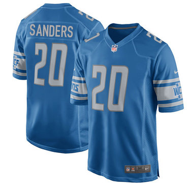 Nike Lions #20 Barry Sanders Light Blue Team Color Youth Stitched NFL Elite Jersey Nike Lions #20 Barry Sanders Light Blue Team Color Youth Stitched NFL Elite Jersey