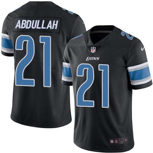 Nike Lions #21 Ameer Abdullah Black Youth Stitched NFL Limited Rush Jersey Nike Lions #21 Ameer Abdullah Black Youth Stitched NFL Limited Rush Jersey