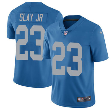 Nike Lions #23 Darius Slay Jr Blue Throwback Youth Stitched NFL Vapor Untouchable Limited Jersey Nike Lions #23 Darius Slay Jr Blue Throwback Youth Stitched NFL Vapor Untouchable Limited Jersey