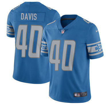 Nike Lions #40 Jarrad Davis Light Blue Team Color Youth Stitched NFL Vapor Untouchable Limited Jersey Nike Lions #40 Jarrad Davis Light Blue Team Color Youth Stitched NFL Vapor Untouchable Limited Jersey