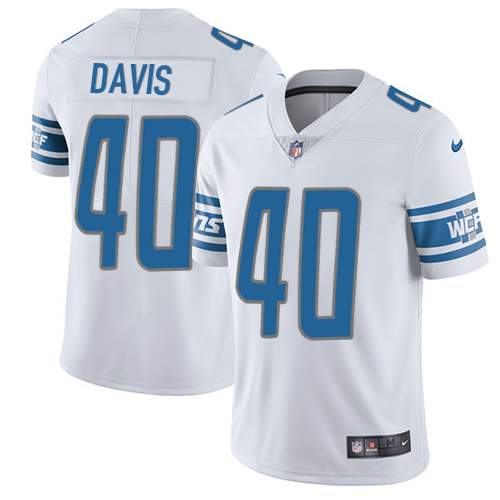 Nike Lions #40 Jarrad Davis White Youth Stitched NFL Limited Jersey Nike Lions #40 Jarrad Davis White Youth Stitched NFL Limited Jersey