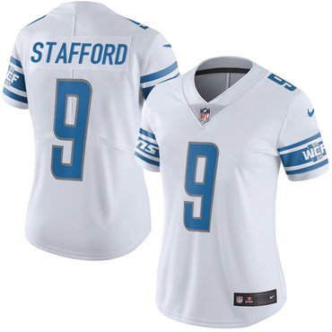 Nike Lions #9 Matthew Stafford White Women's Stitched NFL Limited Jersey Nike Lions #9 Matthew Stafford White Women's Stitched NFL Limited Jersey