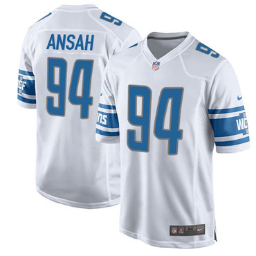 Nike Lions #94 Ziggy Ansah White Youth Stitched NFL Elite Jersey Nike Lions #94 Ziggy Ansah White Youth Stitched NFL Elite Jersey