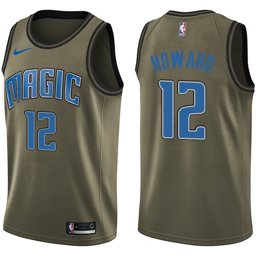 Nike Magic #12 Dwight Howard Green Salute to Service NBA Swingman Jersey Nike Magic #12 Dwight Howard Green Salute to Service NBA Swingman Jersey