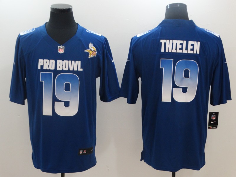 Nike NFC Vikings 19 Adam Thielen Royal 2019 Pro Bowl Game Jersey