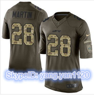 Nike New York Jets #28 Curtis Martin Green Men's Stitched NFL Limited Salute to Service Jersey Nike New York Jets #28 Curtis Martin Green Men's Stitched NFL Limited Salute to Service Jersey