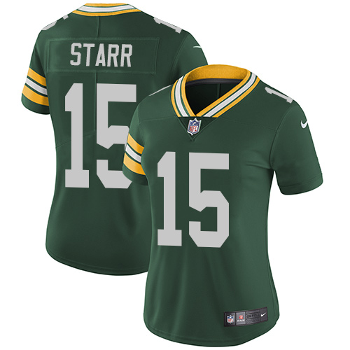 Nike Packers #15 Bart Starr Green Team Color Women's Stitched NFL Vapor Untouchable Limited Jersey Nike Packers #15 Bart Starr Green Team Color Women's Stitched NFL Vapor Untouchable Limited Jersey