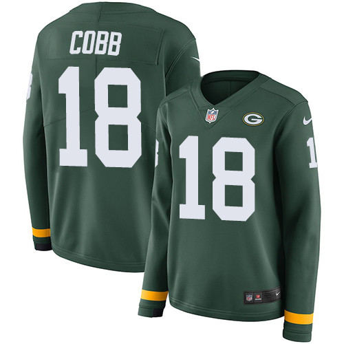 Nike Packers #18 Randall Cobb Green Team Color Women's Stitched