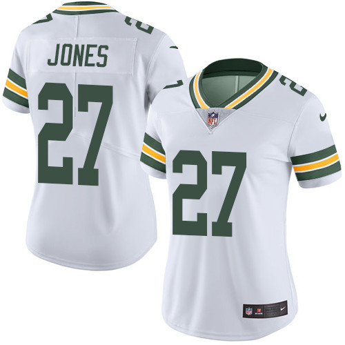 Nike Packers #27 Josh Jones White Women's Stitched NFL Vapor Untouchable Limited Jersey Nike Packers #27 Josh Jones White Women's Stitched NFL Vapor Untouchable Limited Jersey