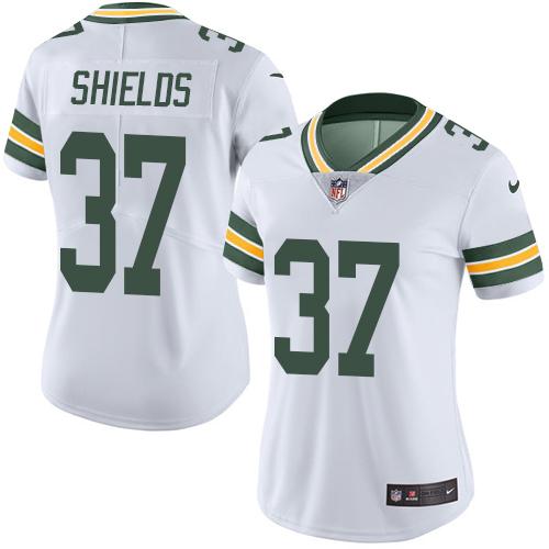 Nike Packers #37 Sam Shields White Women's Stitched NFL Limited Rush Jersey Nike Packers #37 Sam Shields White Women's Stitched NFL Limited Rush Jersey