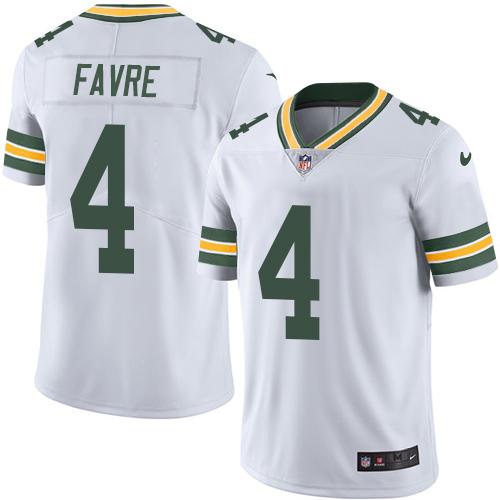 Nike Packers #4 Brett Favre White Men's Stitched NFL Vapor Untouchable Limited Jersey Nike Packers #4 Brett Favre White Men's Stitched NFL Vapor Untouchable Limited Jersey