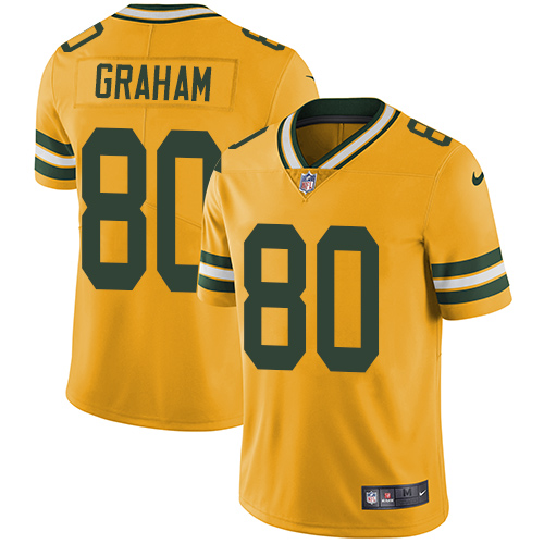 Nike Packers #80 Jimmy Graham Yellow Youth Stitched NFL Limited Rush Jersey Nike Packers #80 Jimmy Graham Yellow Youth Stitched NFL Limited Rush Jersey