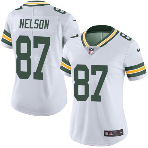 Nike Packers #87 Jordy Nelson White Women's Stitched NFL Vapor Untouchable Limited Jersey Nike Packers #87 Jordy Nelson White Women's Stitched NFL Vapor Untouchable Limited Jersey