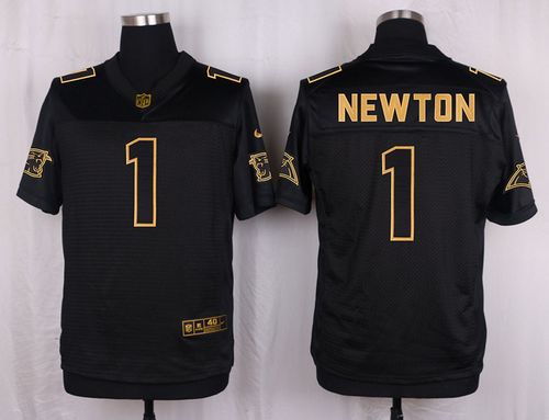 Nike Panthers #1 Cam Newton Black Men's Stitched NFL Elite Pro Line Gold Collection Jersey Nike Panthers #1 Cam Newton Black Men's Stitched NFL Elite Pro Line Gold Collection Jersey