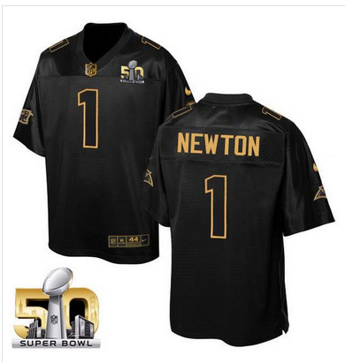 Nike Panthers #1 Cam Newton Black Super Bowl 50 Men's Stitched NFL Elite Pro Line Gold Collection Jersey Nike Panthers #1 Cam Newton Black Super Bowl 50 Men's Stitched NFL Elite Pro Line Gold Collection Jersey