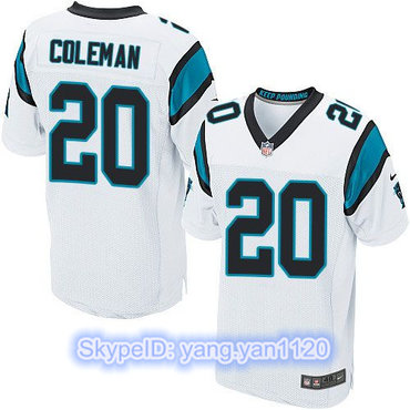 Nike Panthers #20 Kurt Coleman White Men's Stitched NFL Elite Jersey