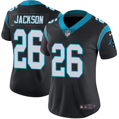 Nike Panthers #26 Donte Jackson Black Team Color Women's Stitched NFL Vapor Untouchable Limited Jersey Nike Panthers #26 Donte Jackson Black Team Color Women's Stitched NFL Vapor Untouchable Limited Jersey