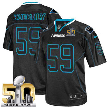Nike Panthers #59 Luke Kuechly Lights Out Black Super Bowl 50 Men's Stitched NFL Elite Jersey Nike Panthers #59 Luke Kuechly Lights Out Black Super Bowl 50 Men's Stitched NFL Elite Jersey