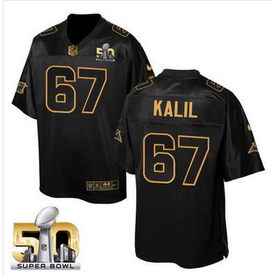Nike Panthers #67 Ryan Kalil Black Super Bowl 50 Men's Stitched NFL Elite Pro Line Gold Collection Jersey Nike Panthers #67 Ryan Kalil Black Super Bowl 50 Men's Stitched NFL Elite Pro Line Gold Collection Jersey