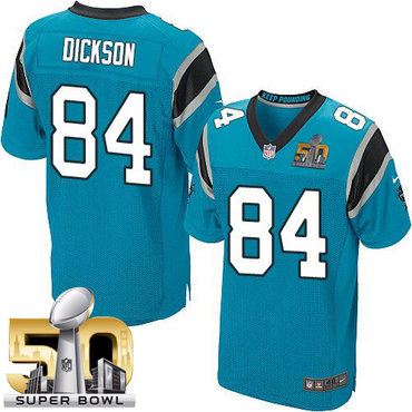 Nike Panthers #84 Ed Dickson Blue Alternate Super Bowl 50 Men's Stitched NFL Elite Jersey Nike Panthers #84 Ed Dickson Blue Alternate Super Bowl 50 Men's Stitched NFL Elite Jersey
