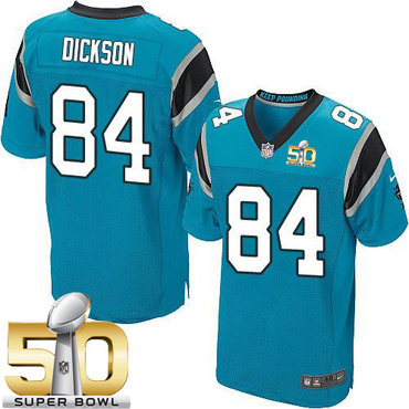 Nike Panthers #84 Ed Dickson Blue Alternate Super Bowl 50 Men's Stitched NFL Elite Jersey Nike Panthers #84 Ed Dickson Blue Alternate Super Bowl 50 Men's Stitched NFL Elite Jersey