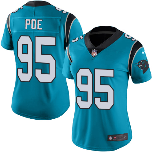 Nike Panthers #95 Dontari Poe Blue Alternate Women's Stitched NFL Vapor Untouchable Limited Jersey Nike Panthers #95 Dontari Poe Blue Alternate Women's Stitched NFL Vapor Untouchable Limited Jersey