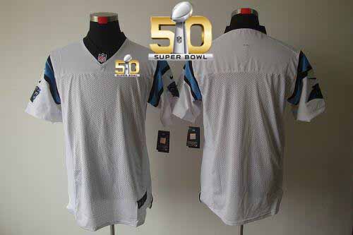 Nike Panthers Blank White Super Bowl 50 Men's Stitched NFL Elite Jersey Nike Panthers Blank White Super Bowl 50 Men's Stitched NFL Elite Jersey