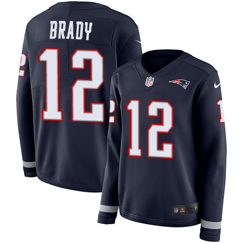 Nike Patriots #12 Tom Brady Navy Blue Team Color Women's Stitched Nike Patriots #12 Tom Brady Navy Blue Team Color Women's Stitched