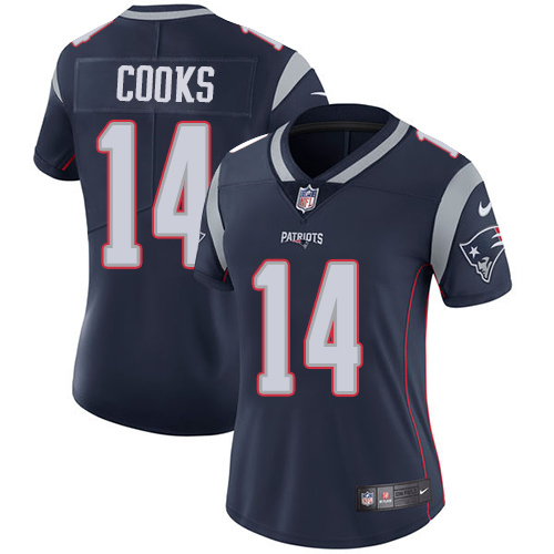 Nike Patriots #14 Brandin Cooks Navy Blue Team Color Women's Stitched NFL Vapor Untouchable Limited Jersey Nike Patriots #14 Brandin Cooks Navy Blue Team Color Women's Stitched NFL Vapor Untouchable Limited Jersey