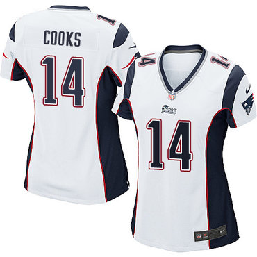 Nike Patriots #14 Brandin Cooks White Women's Stitched NFL New Elite Jersey Nike Patriots #14 Brandin Cooks White Women's Stitched NFL New Elite Jersey