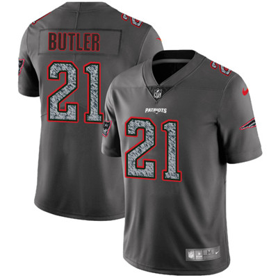 Nike Patriots #21 Malcolm Butler Gray Static Men's NFL Vapor Untouchable Game Jersey