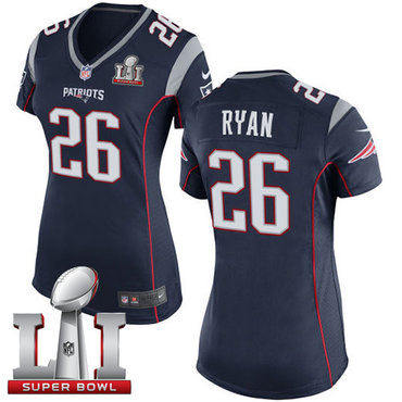 Nike Patriots #26 Logan Ryan Navy Blue Team Color Super Bowl LI 51 Women's Stitched NFL New Elite Jersey Nike Patriots #26 Logan Ryan Navy Blue Team Color Super Bowl LI 51 Women's Stitched NFL New Elite Jersey