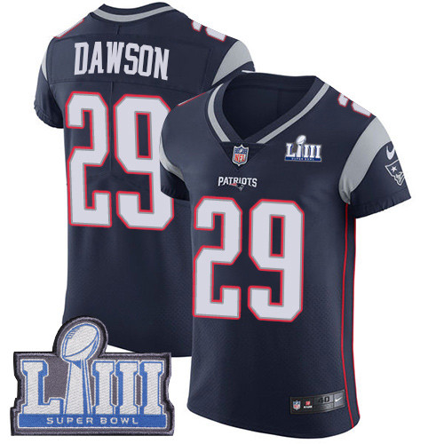 Nike Patriots #29 Duke Dawson Navy Blue Team Color Super Bowl LIII Bound Men's Stitched NFL Vapor Untouchable Elite Jersey Nike Patriots #29 Duke Dawson Navy Blue Team Color Super Bowl LIII Bound Men's Stitched NFL Vapor Untouchable Elite Jersey