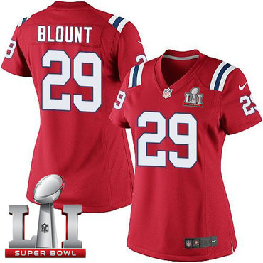 Nike Patriots #29 LeGarrette Blount Red Alternate Super Bowl LI 51 Women's Stitched NFL Elite Jersey Nike Patriots #29 LeGarrette Blount Red Alternate Super Bowl LI 51 Women's Stitched NFL Elite Jersey