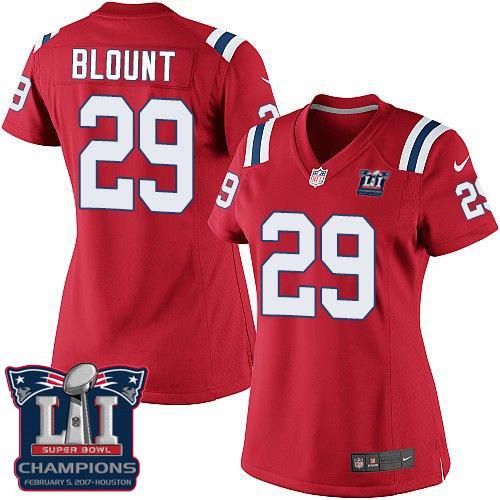 Nike Patriots #29 LeGarrette Blount Red Alternate Super Bowl LI Champions Women's Stitched NFL Elite Jersey Nike Patriots #29 LeGarrette Blount Red Alternate Super Bowl LI Champions Women's Stitched NFL Elite Jersey