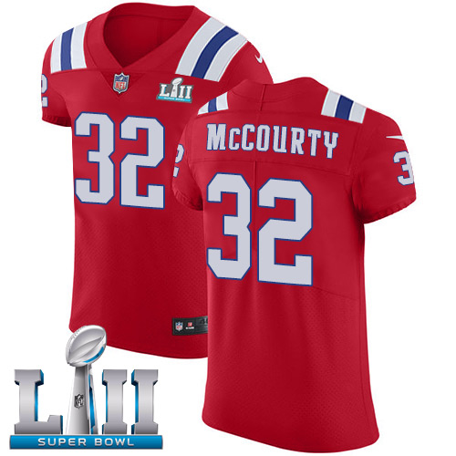 Nike Patriots #32 Devin McCourty Red Alternate Super Bowl LII Men's Stitched NFL Vapor Untouchable Elite Jersey Nike Patriots #32 Devin McCourty Red Alternate Super Bowl LII Men's Stitched NFL Vapor Untouchable Elite Jersey