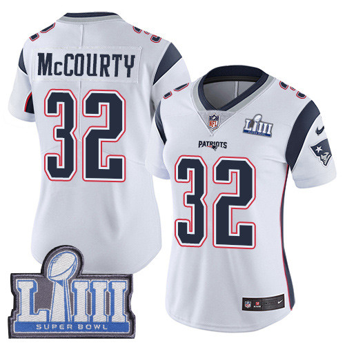 Nike Patriots #32 Devin McCourty White Super Bowl LIII Bound Women's Stitched NFL Vapor Untouchable Limited Jersey Nike Patriots #32 Devin McCourty White Super Bowl LIII Bound Women's Stitched NFL Vapor Untouchable Limited Jersey