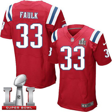 Nike Patriots #33 Kevin Faulk Red Alternate Super Bowl LI 51 Men's Stitched NFL Elite Jersey Nike Patriots #33 Kevin Faulk Red Alternate Super Bowl LI 51 Men's Stitched NFL Elite Jersey