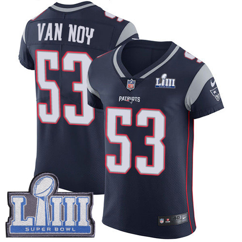 Nike Patriots #53 Kyle Van Noy Navy Blue Team Color Super Bowl LIII Bound Men's Stitched NFL Vapor Untouchable Elite Jersey Nike Patriots #53 Kyle Van Noy Navy Blue Team Color Super Bowl LIII Bound Men's Stitched NFL Vapor Untouchable Elite Jersey