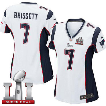 Nike Patriots #7 Jacoby Brissett White Super Bowl LI 51 Women's Stitched NFL New Elite Jersey Nike Patriots #7 Jacoby Brissett White Super Bowl LI 51 Women's Stitched NFL New Elite Jersey