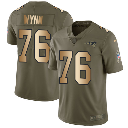 Nike Patriots #76 Isaiah Wynn Olive Gold Men's Stitched NFL Limited 2017 Salute To Service Jersey Nike Patriots #76 Isaiah Wynn Olive Gold Men's Stitched NFL Limited 2017 Salute To Service Jersey