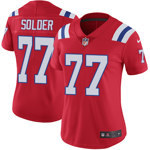 Nike Patriots #77 Nate Solder Red Alternate Women's Stitched NFL Vapor Untouchable Limited Jersey Nike Patriots #77 Nate Solder Red Alternate Women's Stitched NFL Vapor Untouchable Limited Jersey