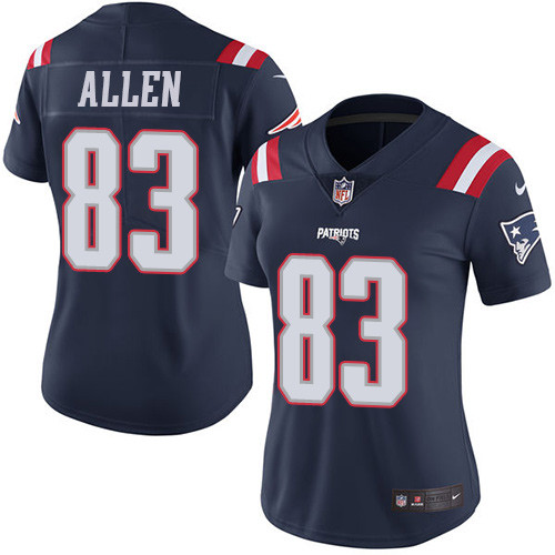 Nike Patriots #83 Dwayne Allen Navy Blue Women's Stitched NFL Limited Rush Jersey Nike Patriots #83 Dwayne Allen Navy Blue Women's Stitched NFL Limited Rush Jersey