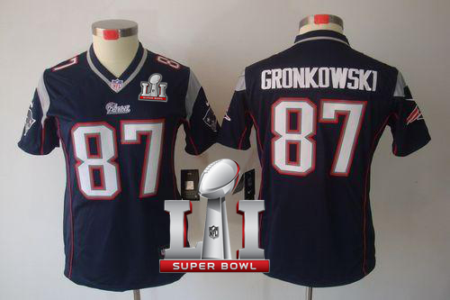 Nike Patriots #87 Rob Gronkowski Navy Blue Team Color Super Bowl LI 51 Women's Stitched NFL Limited Jersey Nike Patriots #87 Rob Gronkowski Navy Blue Team Color Super Bowl LI 51 Women's Stitched NFL Limited Jersey