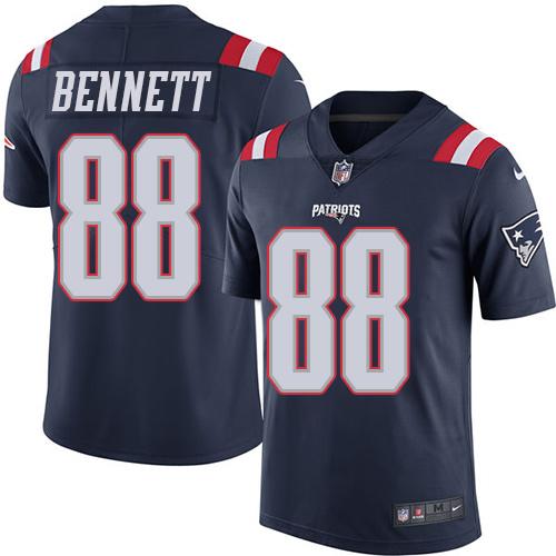Nike Patriots #88 Martellus Bennett Navy Blue Youth Stitched NFL Limited Rush Jersey Nike Patriots #88 Martellus Bennett Navy Blue Youth Stitched NFL Limited Rush Jersey